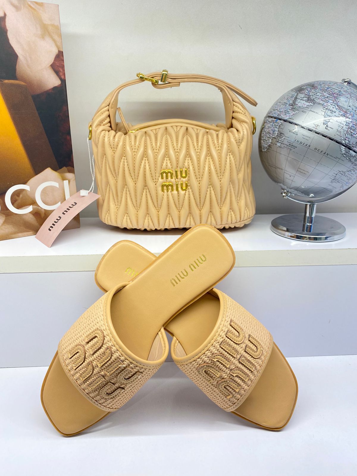 Miu miu bag with siliper Price 100 AED - Image 5